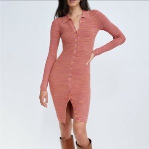 Aritzia Wilfred Cove dress XXS - space dye rhodon pink